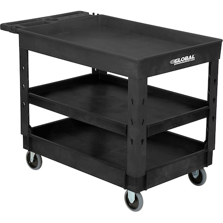 Global Industrial General Purpose Cart, Plastic, 44 in L, 25-1/2 in W, 32-1/2 in H 800341
